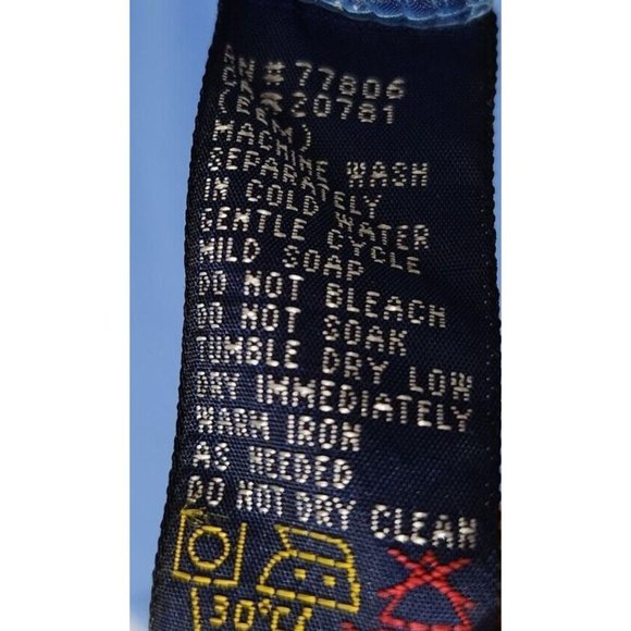 VTG Tommy Hilfiger Light Blue Short Sleeve Polo Shirt 100% Cotton Size Large - Picture 8 of 9